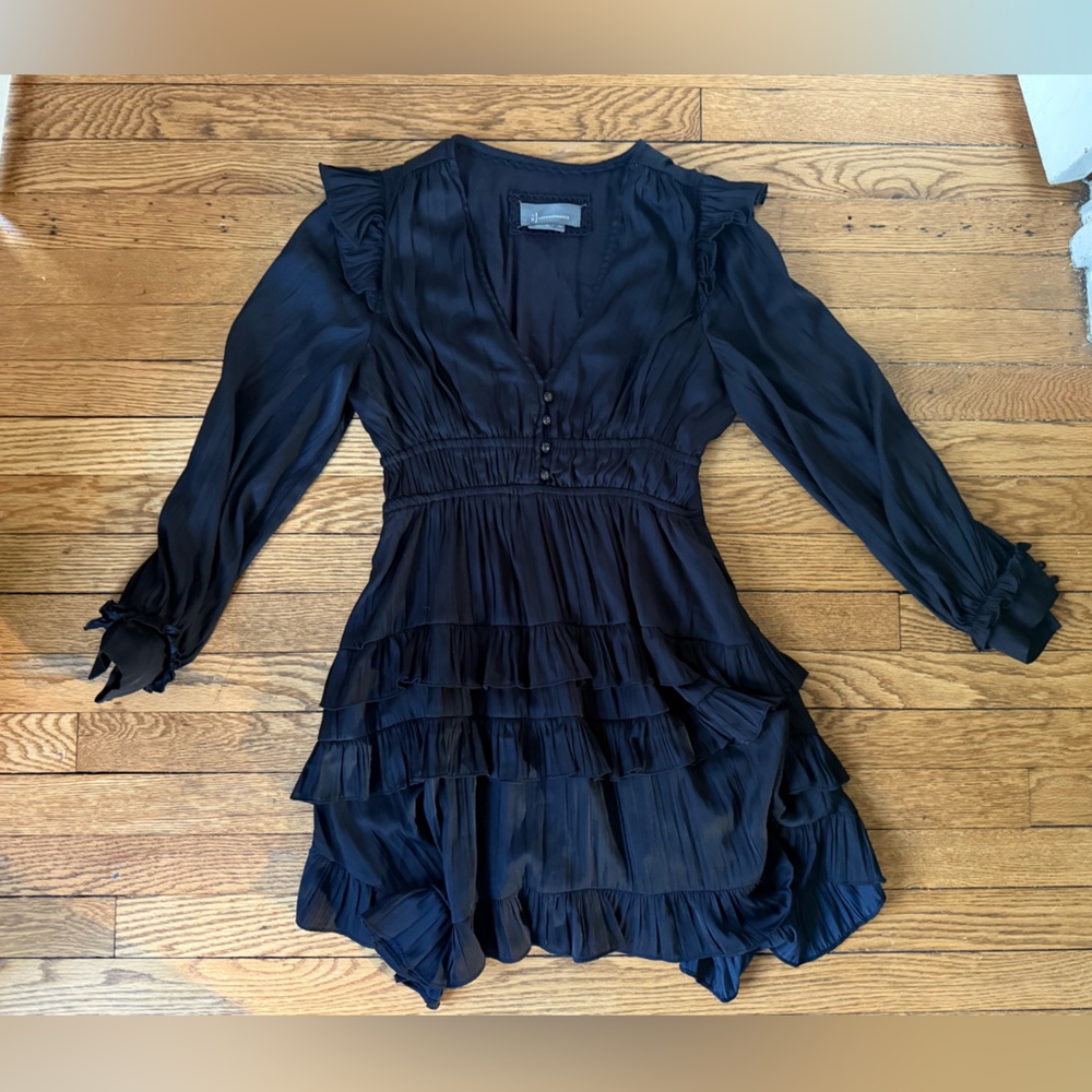 Anthropologie Tiered Ruffled Mini Dress - Size XS Petite